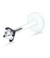 Round CZ Labrets Push-in LA-101